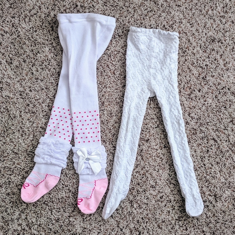 European tights for 2T girls